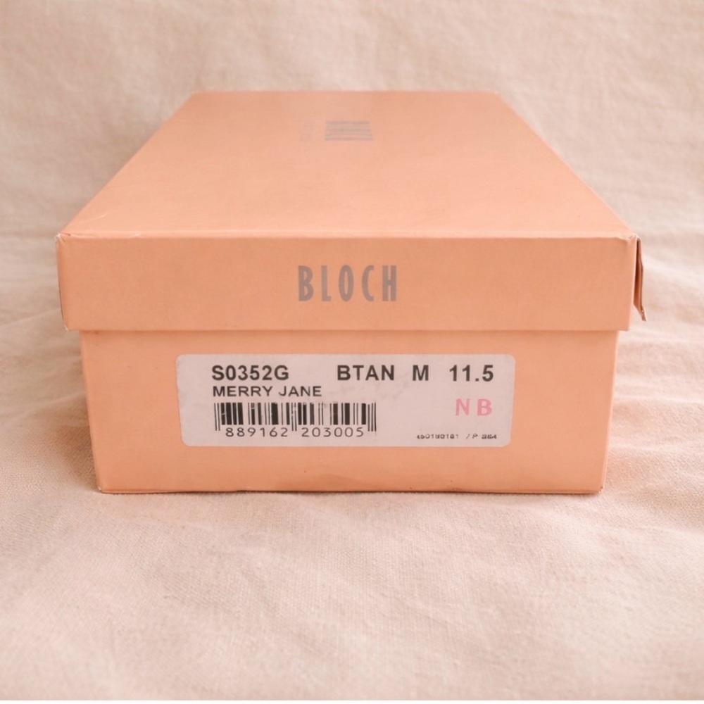 BLOCH Classic Kids Mary Jane TAP Shoes in Tan - Picture 4 of 4